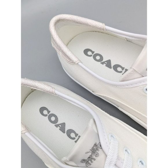 NWB Coach Women's Citysole Skate Canvas White Size 8B (MSRP $135) - Picture 7 of 11
